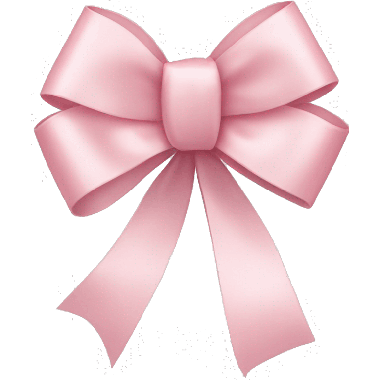 light pink ribbon bow emoji