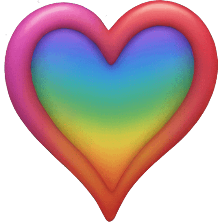 Rainbow Heart 🩷 emoji