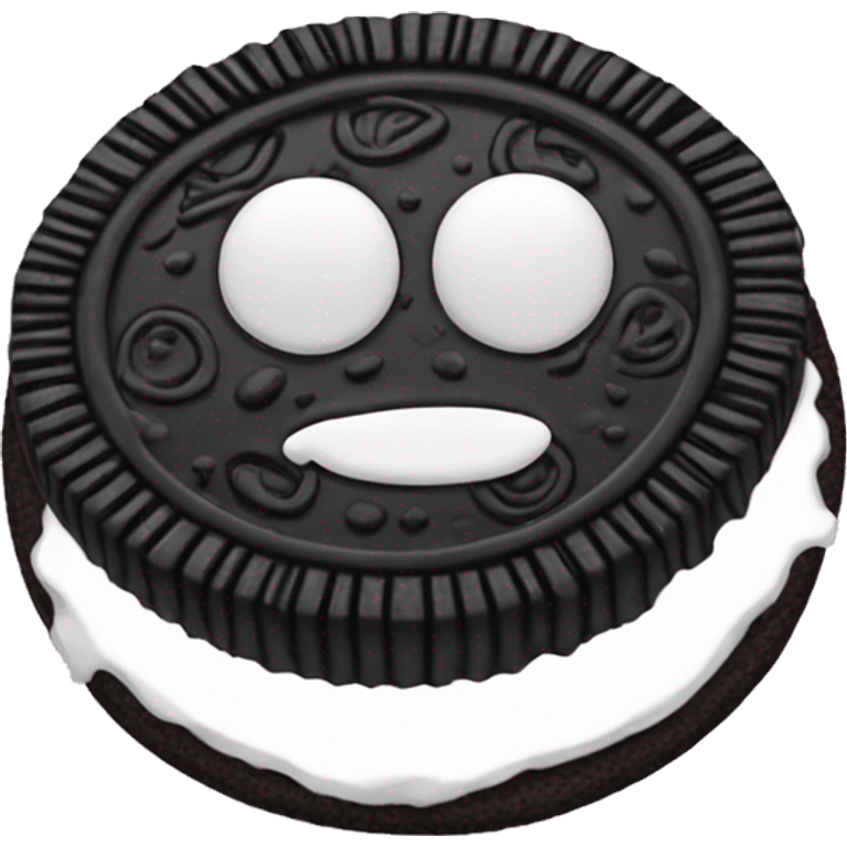 Oreo cookie emoji