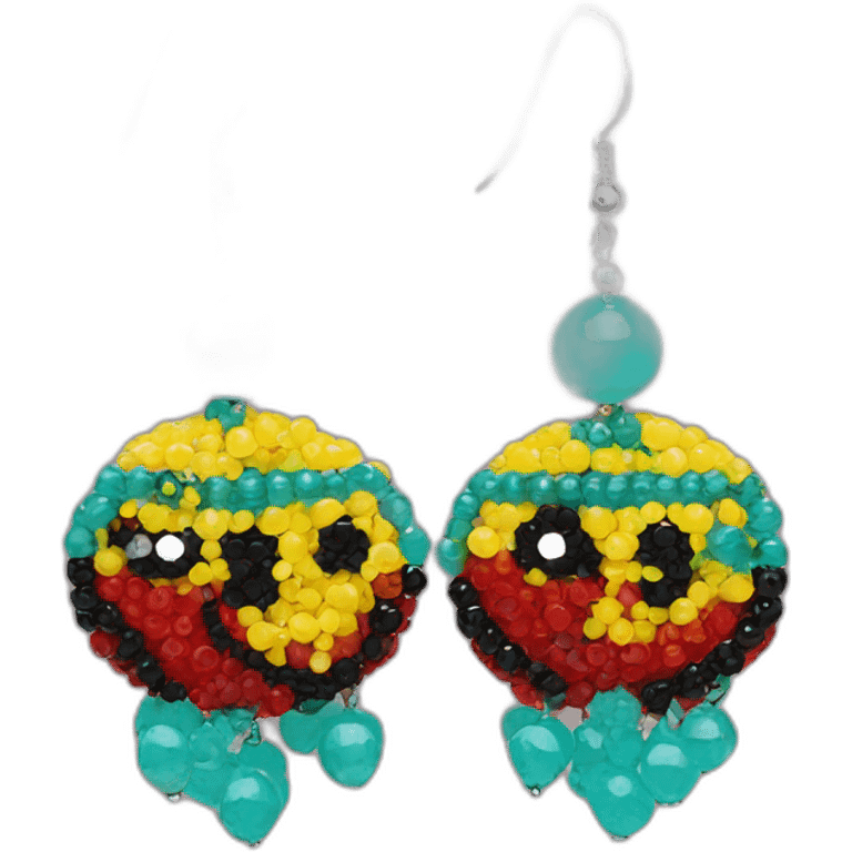 beads earrings  emoji