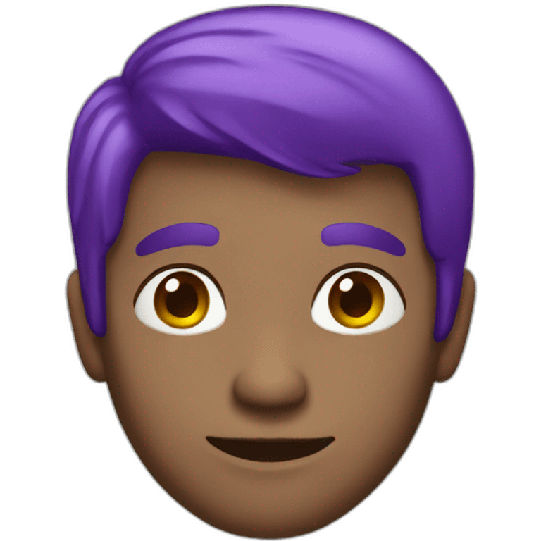 guy with purple hair emoji