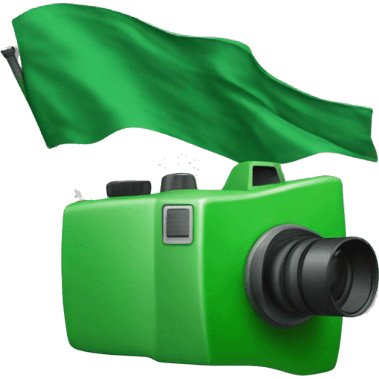 green flag camera emoji