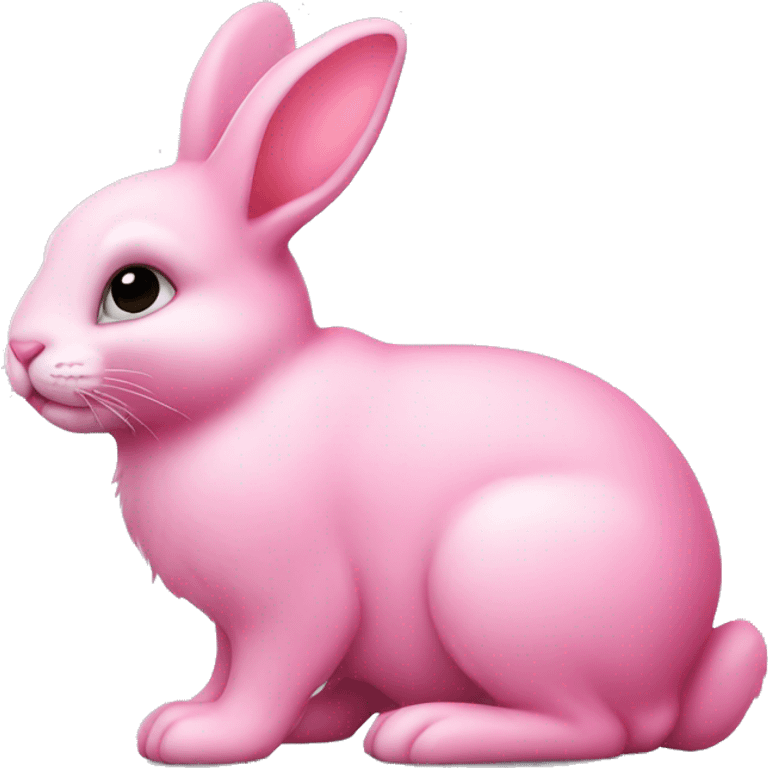 Pink bunny emoji