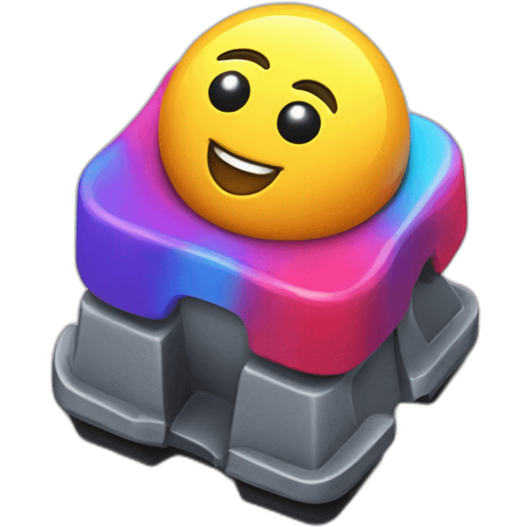 colorful mechanical keycap emoji