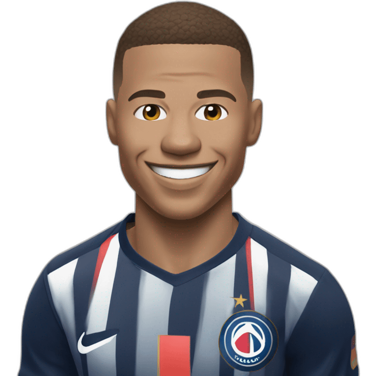 Kylian Mbappé smiling emoji