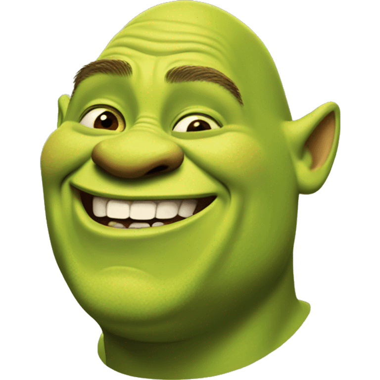 shrek laughing out loud emoji