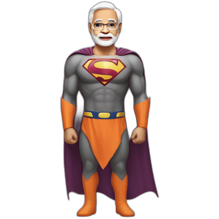 Modi super man emoji