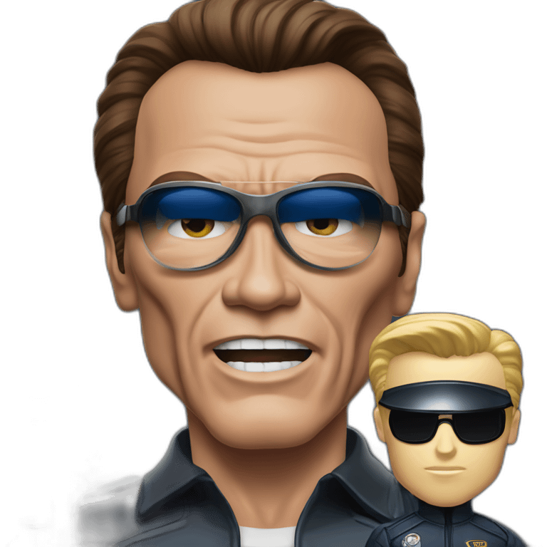 arnold schwarzenegger with t-1000 emoji