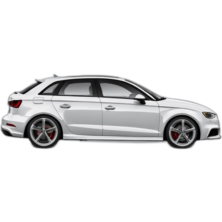 Audi s3 facelift low angle view emoji