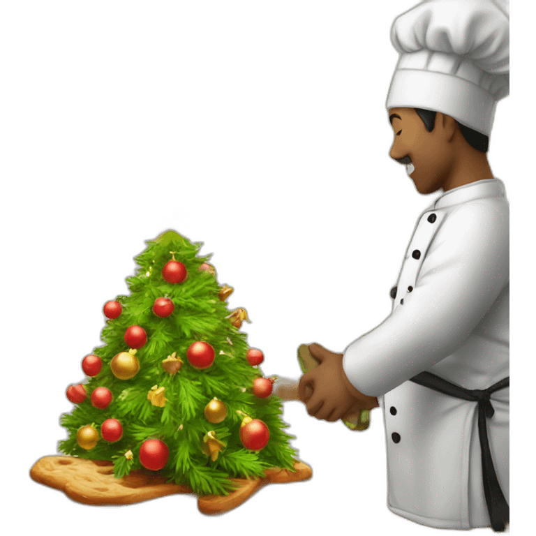 chefs kiss christmas tree emoji