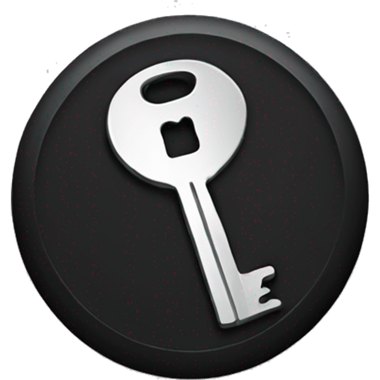 Black key button handle  emoji