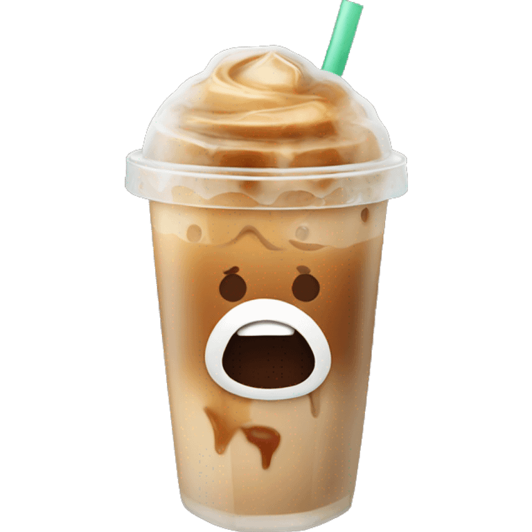 Iced coffee emoji