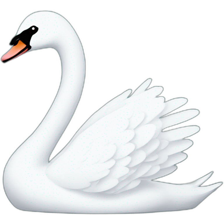 Swan in spring emoji