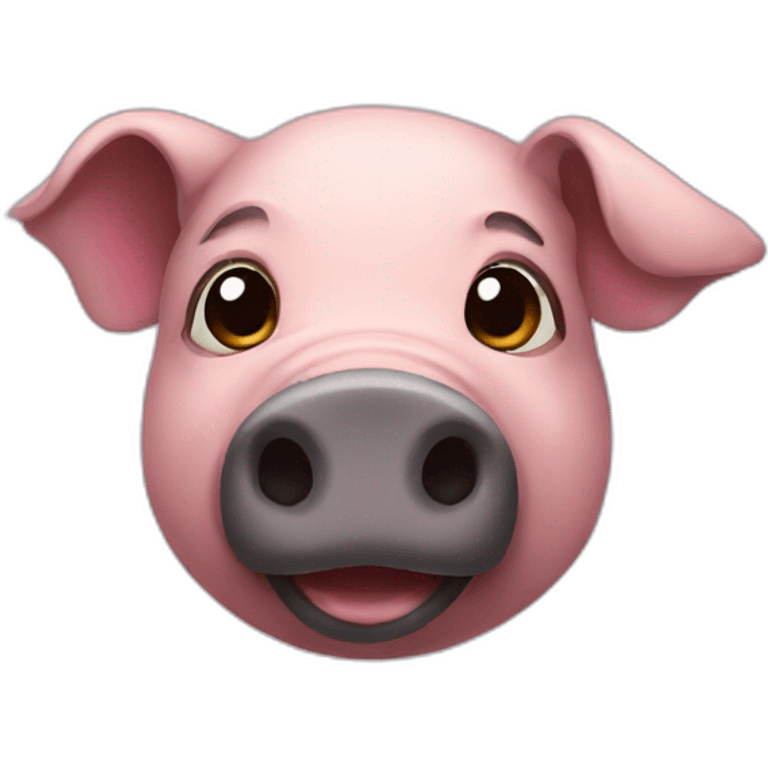 Black pig emoji