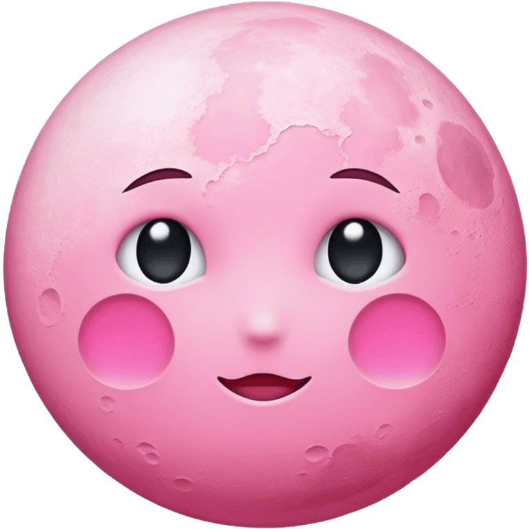 Pink moon  emoji