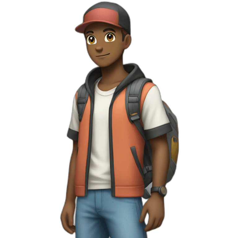 Pokemon Trainer full body emoji