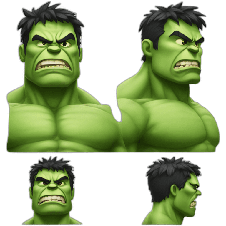 angry hulk showing neck and shoulders emoji