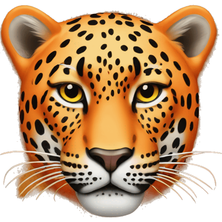 orange leopard with nike logo emoji