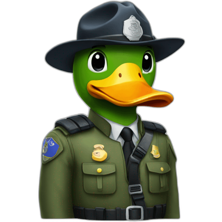 Duck policman emoji