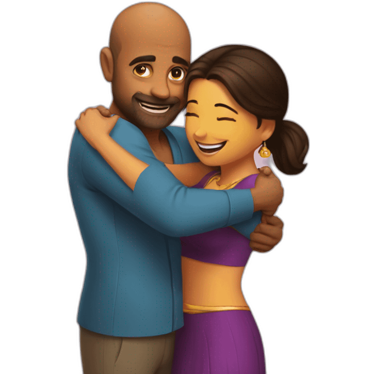 Bollywood hug emoji