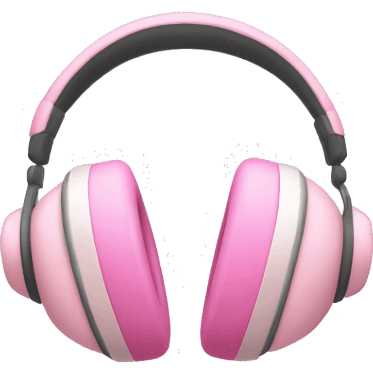 Soft Pink apple headphones  emoji