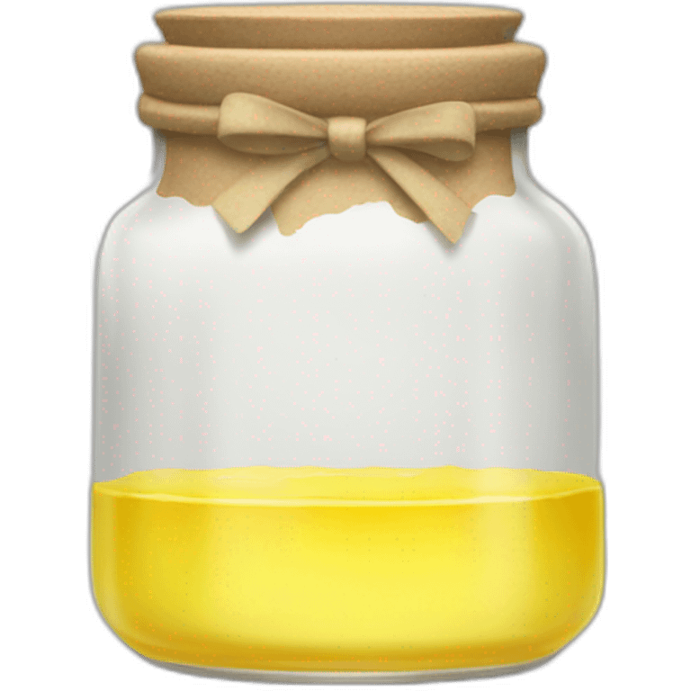 glass jar of yellow liquid emoji