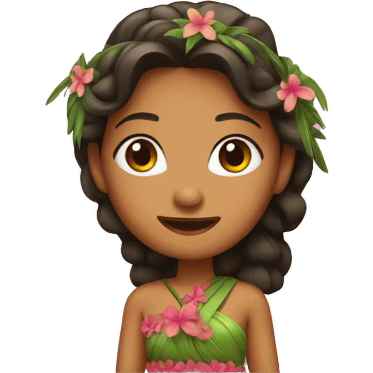 Hula girl emoji