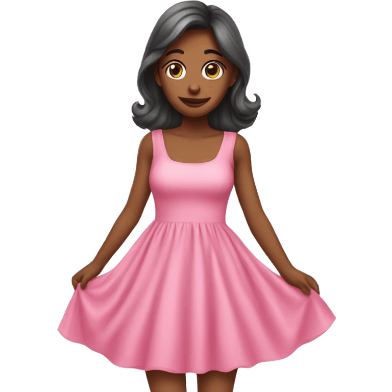 cute pink dress emoji