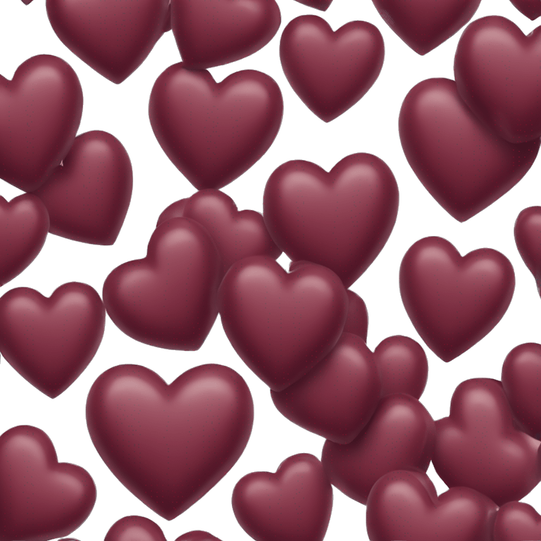 Burgundy heart  emoji