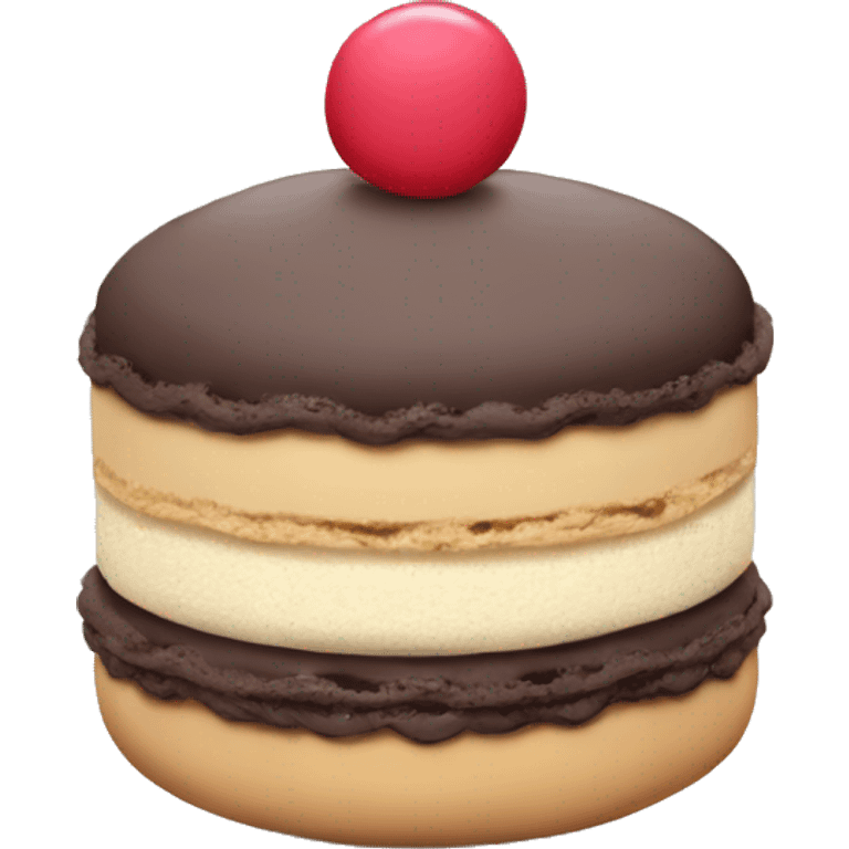 Macaroon cake emoji