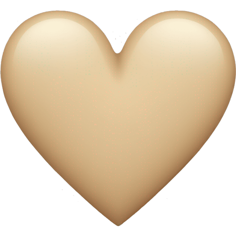 Beige heart emoji