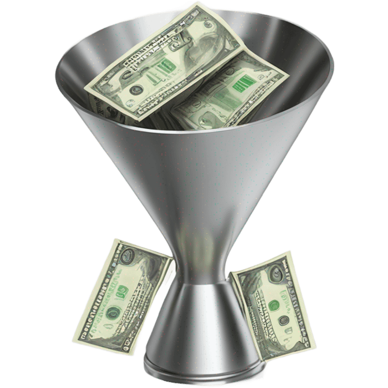 funnel with money emoji