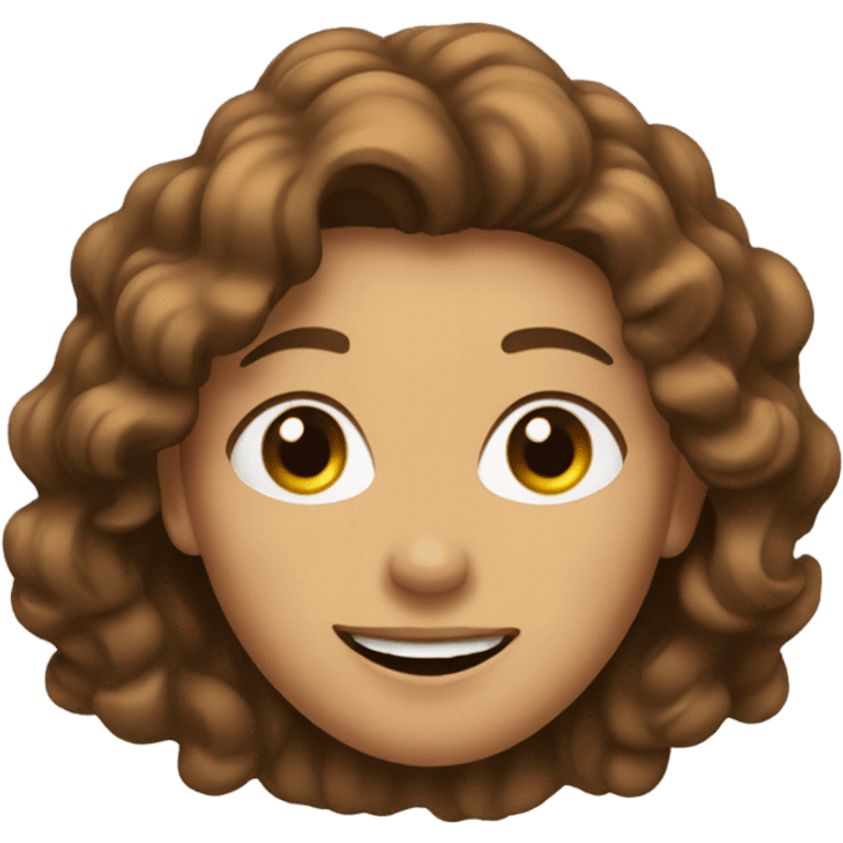 a woman with wavy hair and brown eyes thumbs up emoji