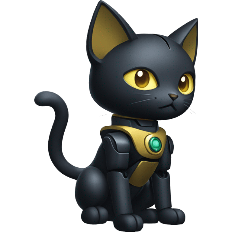 Black cat medabot-Mecha emoji