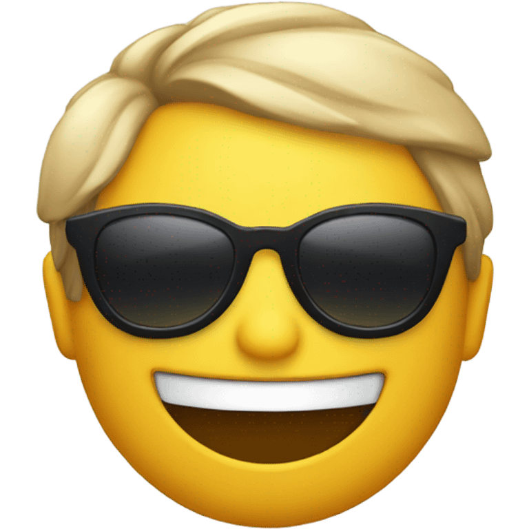 Emoji smiling hard with sunglasses  emoji