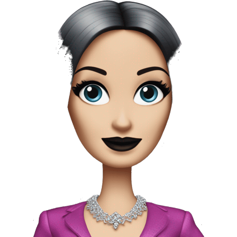 Palm Beach Breeze Barbie, Morticia Addams emoji