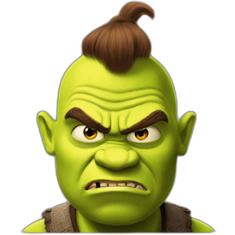 Shrek angry emoji