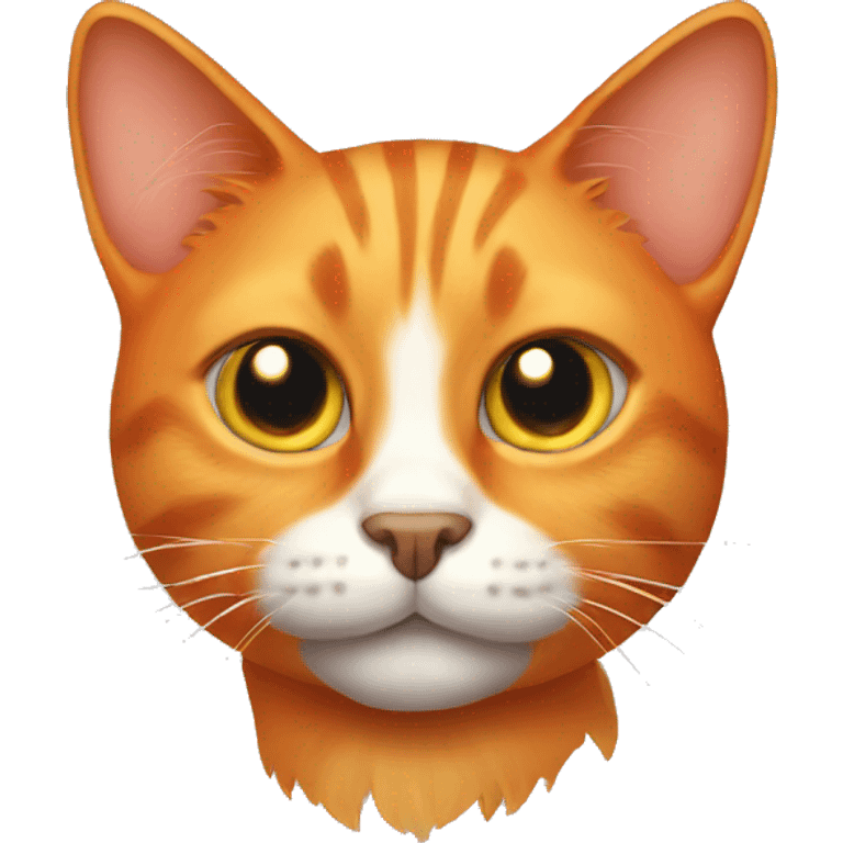 One eyed orange cat emoji