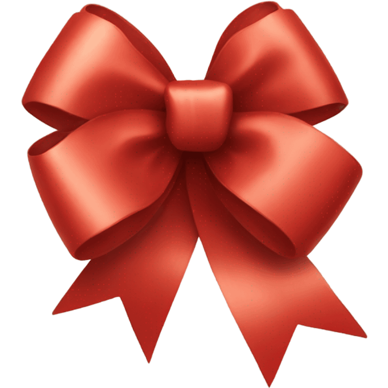 red gift bow emoji