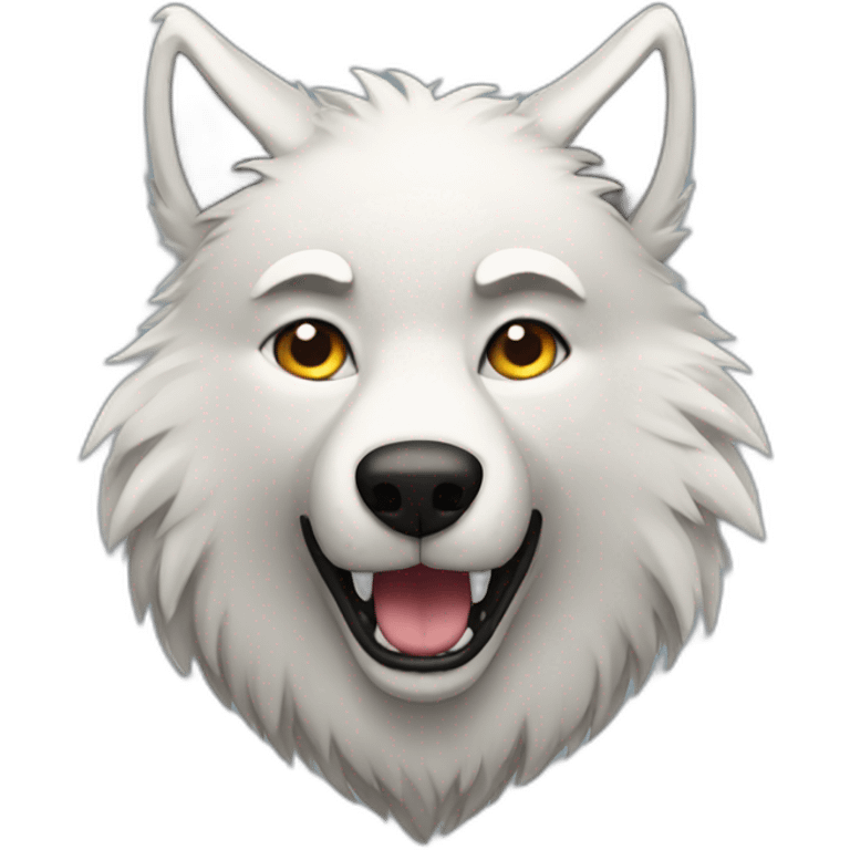 Furry wolf emoji