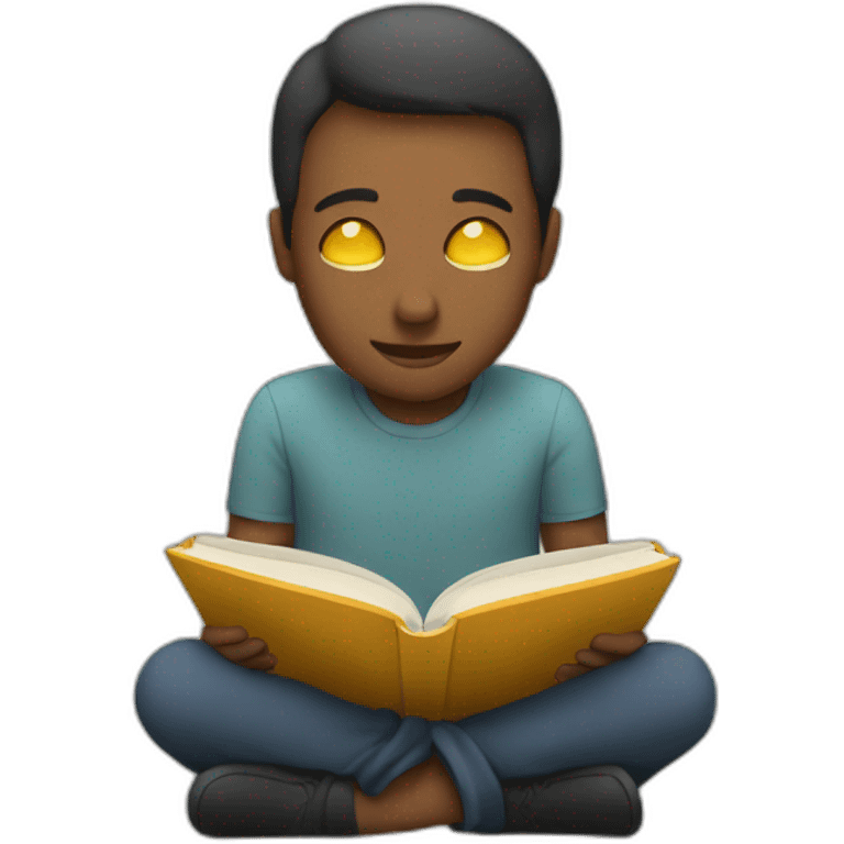 person reading emoji