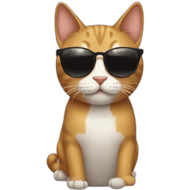 Cat with sunglasses emoji