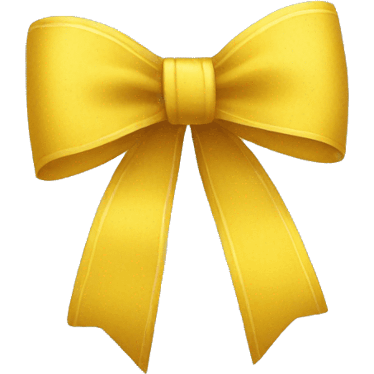 Yellow bow emoji