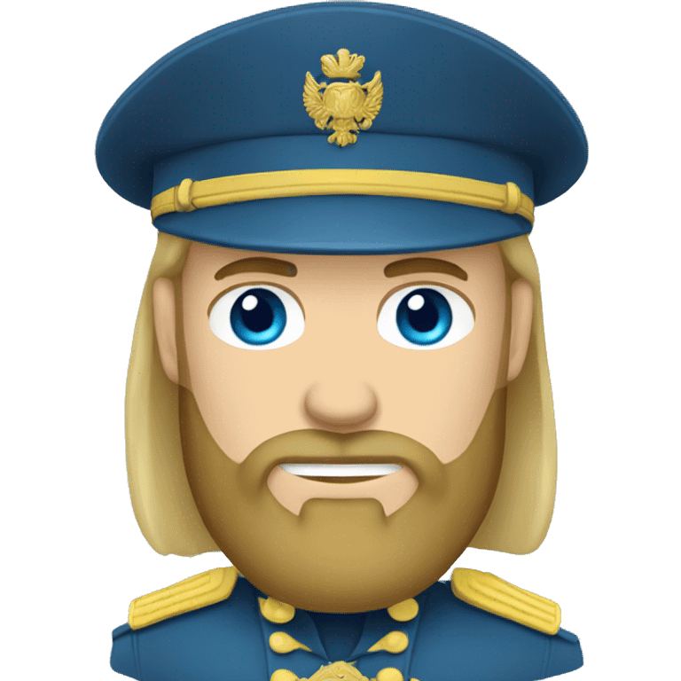 ukrainian military man with blonde with a beard and blue eyes who looks like ragnar lodbrok emoji