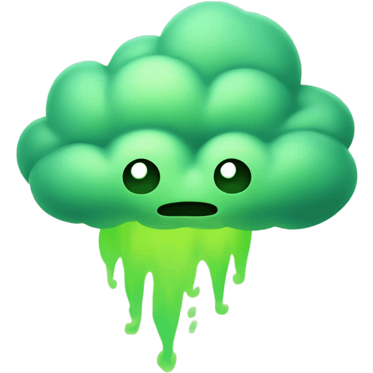 Green fart emoji