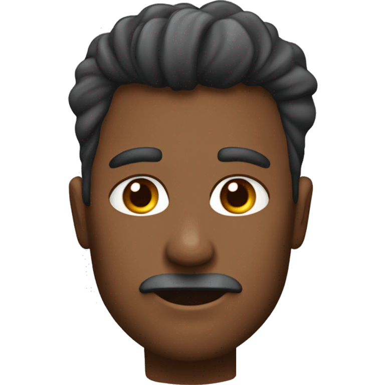 Crea a un hombre de pelo marrón y piel clara con unos cuernos de reno en la cabeza emoji