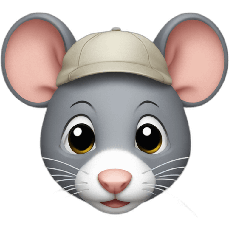 rat with cap emoji