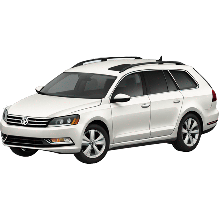 2014 white volkswagen passat wagon emoji