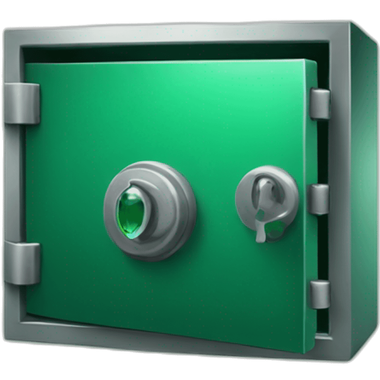 open safe, emerald emoji