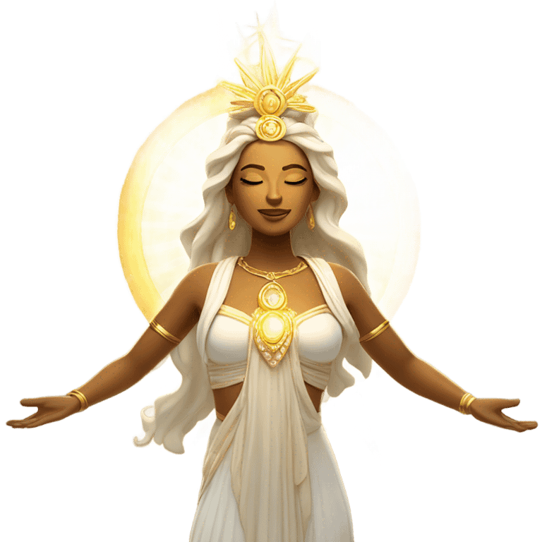 Goddess with sparkles emoji